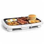 COOK WITH COLOR 1200W Electric Griddle with Nonstick Surface