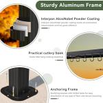 Aoxun 5x8 FT Metal Grill Hardtop Gazebo