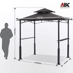 ABCCANOPY Grill Gazebo with LED Light - Dark Gray