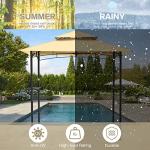 AECOJOY 8' x 5' Outdoor BBQ Gazebo Canopy