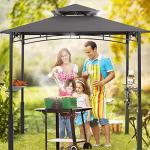 ABCCANOPY Grill Gazebo with LED Light - Dark Gray