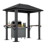 Aoxun 5x8 FT Metal Grill Hardtop Gazebo