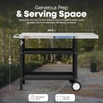 GasOne Stainless Steel Rolling Grill Cart 44x20