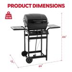 Feasto 2-Burner Propane Gas Grill with Side Tables