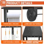 Yozoia Portable BBQ Grill Cart