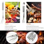 11-Piece Stainless Steel BBQ Grill Tool Set