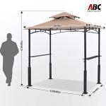 ABCCANOPY 8x5 Outdoor Grill Gazebo with LED Light