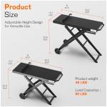 Veralune Folding Outdoor Grill Prep Table with Wheels