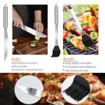 11-Piece Stainless Steel BBQ Grill Tool Set