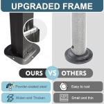 Domi 8x5FT Hardtop Grill Gazebo with Shelves