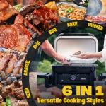 Smart Electric Grill for Apartments - 6-in-1 BBQ
