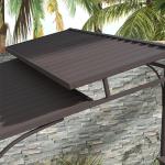 Outsunny BBQ Grill Gazebo with Side Shelves