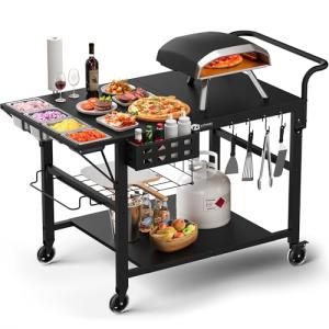 Outdoor Pizza Oven Grill Cart for Blackstone