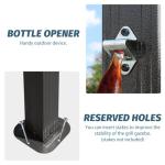 Domi 8x5FT Hardtop Grill Gazebo with Shelves