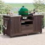 Outdoor Grill Cart with Storage and Wheels