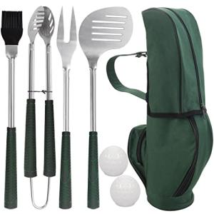 POLIGO 7-Piece Golf-Club BBQ Tool Set
