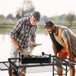 WildFinder Portable Folding Grill Table with Wing Panels