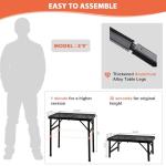 Compact Folding Grill Table with Sturdy Mesh Top