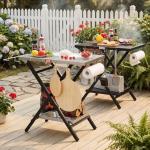 Feasto Foldable Outdoor Grill Table and Pizza Oven Stand