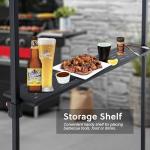 Portable BBQ Gazebo with LED Lights and Shelf