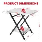 Feasto Foldable Outdoor Grill Table and Pizza Oven Stand