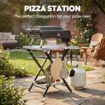 Feasto Foldable Outdoor Grill Table and Pizza Oven Stand