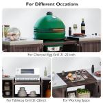 Outdoor Grill Cart with Storage and Wheels