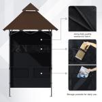 Portable BBQ Gazebo with LED Lights and Shelf