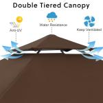 Portable BBQ Gazebo with LED Lights and Shelf