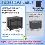 PAMASE Outdoor Grill Cart Cover - Heavy Duty Waterproof