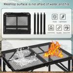 Portable Folding Grill Table for Outdoor Cooking