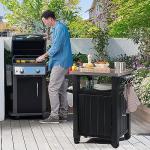 Keter Unity 40 Gallon Grill Prep Table with Wheels