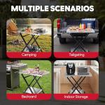 Feasto Foldable Outdoor Grill Table and Pizza Oven Stand