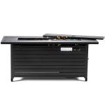 57 Inch Black Propane Fire Pit Table