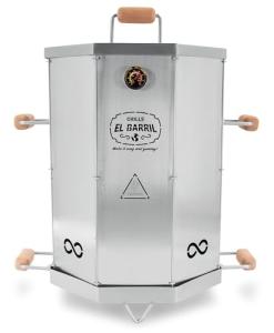 EL BARRIL 20lbs Portable Stainless Steel Charcoal Grill