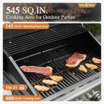 Sophia & William 4-Burner Gas BBQ Grill