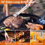 21-Piece Stainless Steel BBQ Tool Set