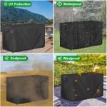 Royal Gourmet BBQ Grill Table Cover, Waterproof Black