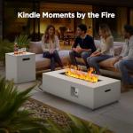 Silonn 43-Inch Outdoor Propane Fire Pit Table