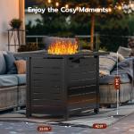 50,000 BTU Propane Fire Pit Table with Cover