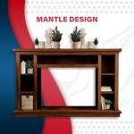 Dark Oak 34” Vent-Free Propane Fireplace with Blower