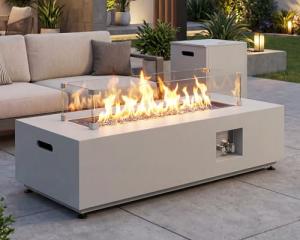 42" Outdoor Propane Fire Pit Table - 50,000 BTU