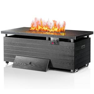 50” Propane Fire Pit Table with Adjustable Flame
