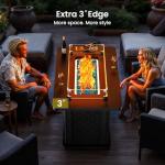Ciays 43-Inch Propane Fire Pit Table with Glass Stones