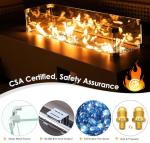 42" Outdoor Propane Fire Pit Table - 50,000 BTU