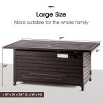 Legacy 57-Inch Gas Fire Pit Table - 50000 BTU