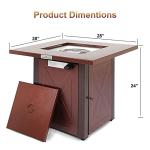 28" Propane Fire Pit Table for Outdoor Fun