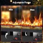 50” Propane Fire Pit Table with Adjustable Flame