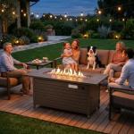 Legacy 57-Inch Gas Fire Pit Table - 50000 BTU