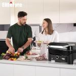 Smart Electric Grill for Apartments - 6-in-1 BBQ
